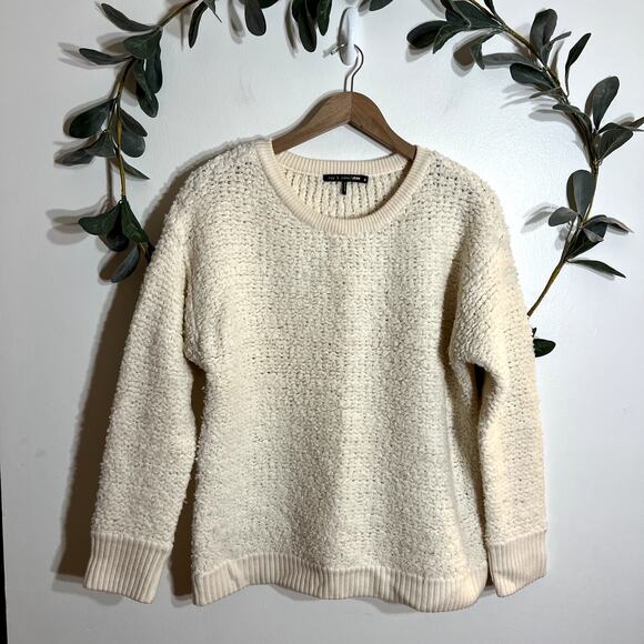 rag & bone Cream Crew Neck Pullover - Picture 1 of 4